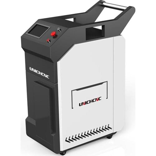 Portable laser cleaning 50w max machine for rust oil painting wood surface removal