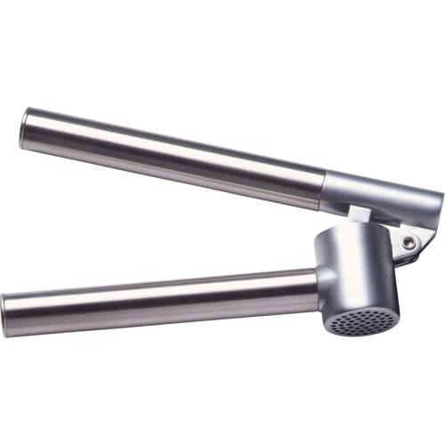 Garlic Press Mincer Stainless Steel Crusher & Peeler Set Detachable Heavy Duty Rust Proof Design Extracts More Paste Per Clove