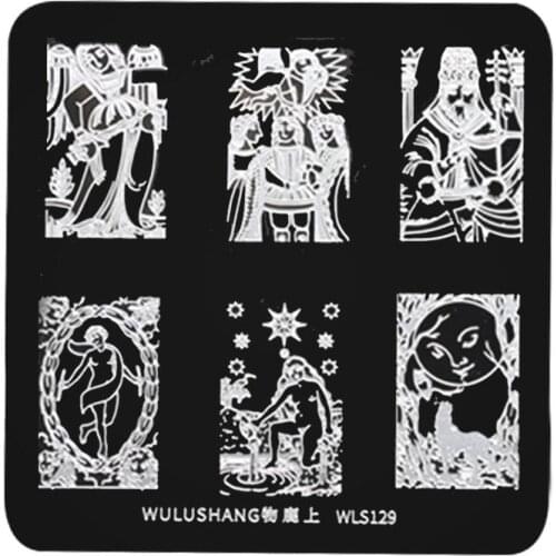 20 Styles 6CM Nail Art Stamp Stamping Plate Polish Design Print Manicure Nail Template Tools
