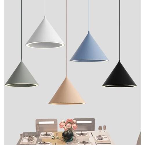 Thrisdar Nordic Restuarant Bar LED Pendant Light Aluminum Bedroom Bedside Hanging Light For Living Room Kitchen Cafe Shop Decor