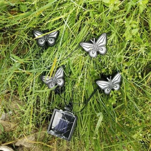 LED Solar Garden Light Outdoor Waterproof for Garden Decoration Butterfly Animal Print Lights Path Lawn Lamp