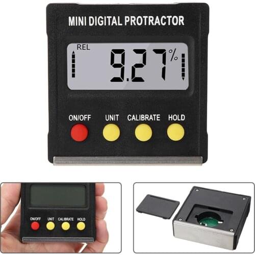 360 Degree Digital Inclinometer Angle Measuring Tool With Magnets Digital Angle Finder Protractor Electronic Level Box