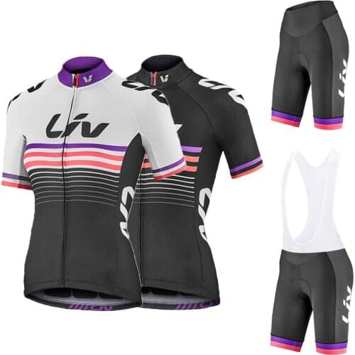 Womens Cycling Clothing Summer Ladies Cycling Jersey Set 2020 Bicycle Bib Shorts Bike Clothes MTB Pants Suit Sport Wear