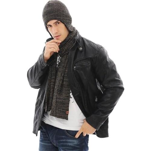 IANLAN Unisex Winter Set Earmuffs Beanies Scarves Gloves Men Women Knit Hat Muffler Touch Screen Mitten Fleece Liner IL00199