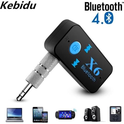 3 in 1 Wireless 4.0 USB Bluetooth Receiver Bluetooth Adapter 3.5mm Audio Jack TF Card Reader MIC Call Support For Car Speaker