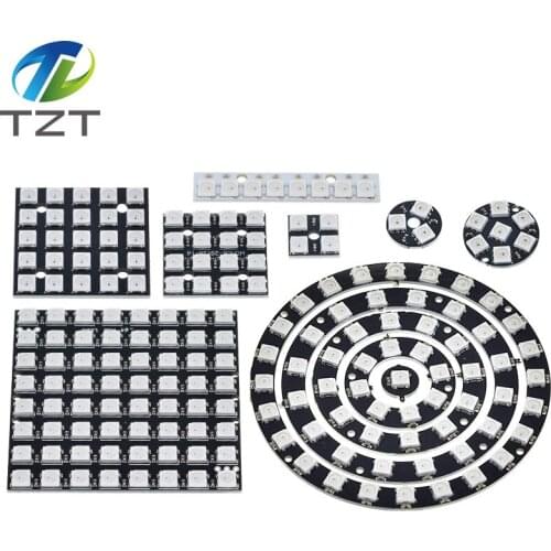 4 8 12 16 channel WS2812 WS2812B WS 2811 5050 RGB LED Lamp Panel Module 5V 1Bit 4Bit 8Bit 12Bit 16Bit 24Bit Rainbow LED Precise
