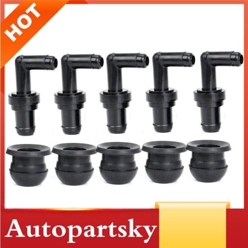5Sets OEM # 17130-PK1-003 17130-PV3-013 17130-PR7-A01 17139-PK1-000 for Honda CR-V S2000 for Acura TL PCV Valve + Grommet Kit