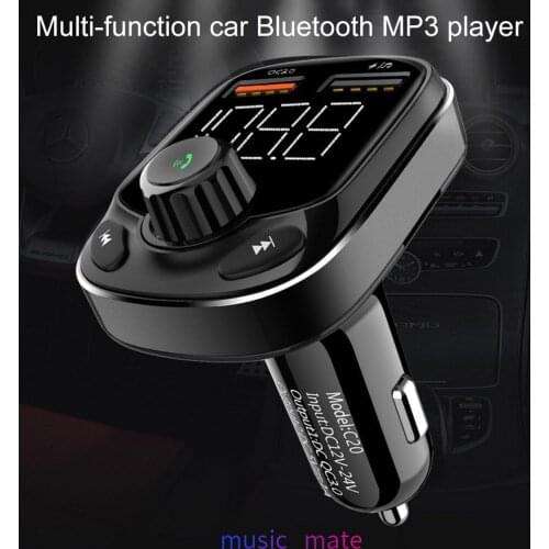 Car Bluetooth MP3 Wireless FM Transmitter Audio MP3 Player Dual USB Car Cigarette Lighter Charger FM Modulator Radio Handsfree
