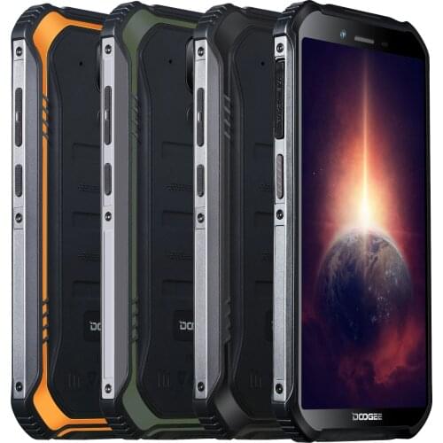 DOOGEE S40 Pro Global Version 5.45 inch IP68/IP69K Waterproof NFC Android 10.0 4650mAh 13MP Dual Rear Camera 4GB 64GB Helio A25