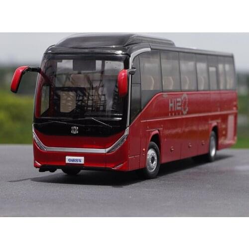 Diecast Alloy 1:36 Scale Alloy Bus Model Zhongtong Bus H12 Super Bus Collectible Souvenir Decoration Decoration Birthday Gift