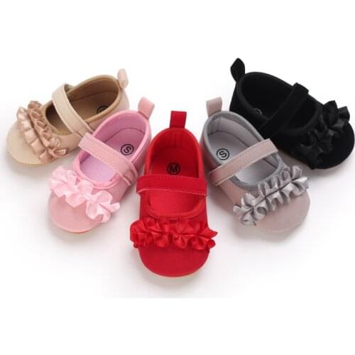 Sweet Infants Crib Shoes Sneakers First Walker Baby Shoes Baby Moccasins Newborn Shoes PU Leather Baby Girl Shoes 0-18M