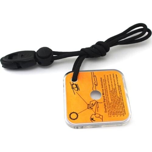 Multifunction Mini Signal Mirror Rescue Survival Mirror Survival Tool Hanging Belt Outdoor Tools Hiking Camping Tool Wholesale