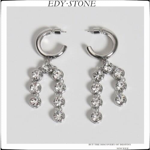 EDY Brand 2021 New Crystal Chandeliers Pendant Personality Drop Earring For Women Girls Lady wedding Christmas Festival Jewelry