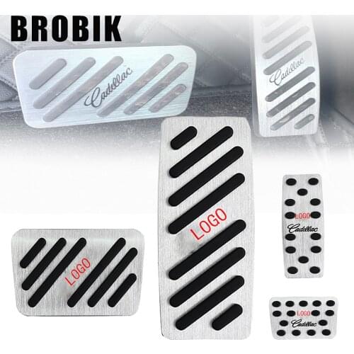 BROBIK Foot Rest pedal Pads Gas Refit Sticker Accelerator Brake Car Accessories For Cadillac XT5 2016 2017 2018 AT