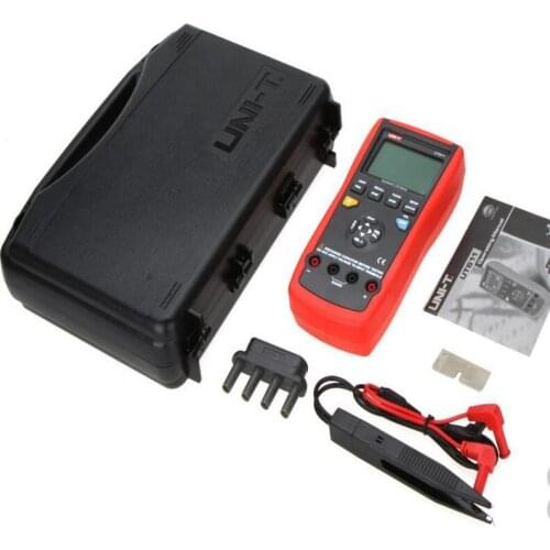 Portable Handheld LCR Meter 10KHz Inductance Capacitance Resistance L C R DCR Q D Theta ESR Tester UNI-T UT611