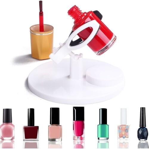 Adjustable Nail Polish Gel Bottle Holder Hand Free Anti-Spill Nail Bottle Holders Nail Varnish Stand Dislay Black White Purple