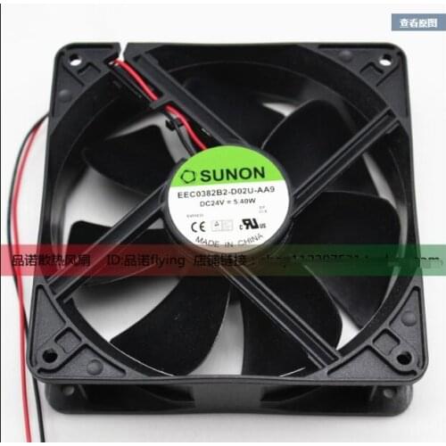 SUNON EEC0382B2-D02U-AA9 DC 24V 5.40W 120x120x38mm Server Cooling Fan