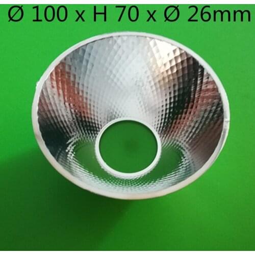 100mm diameter 70mm height LED lamp reflection cup for CITIZEN light lamp