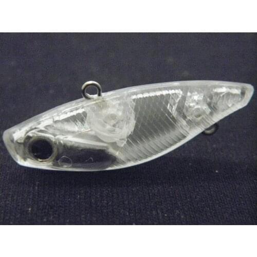 WLure Small Size Sinking Lipless Unpainted Lure Bodies 10 Pieces with Eyes Carp Fishing UPL666