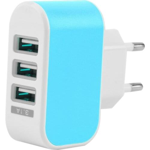 New3 USB Ports Wall Home Travel AC Power Charger Adapter 3.1A EU Plug for IPhone 5 6 for Samsung Galaxy S3 S4 S5 for LG G3 G4