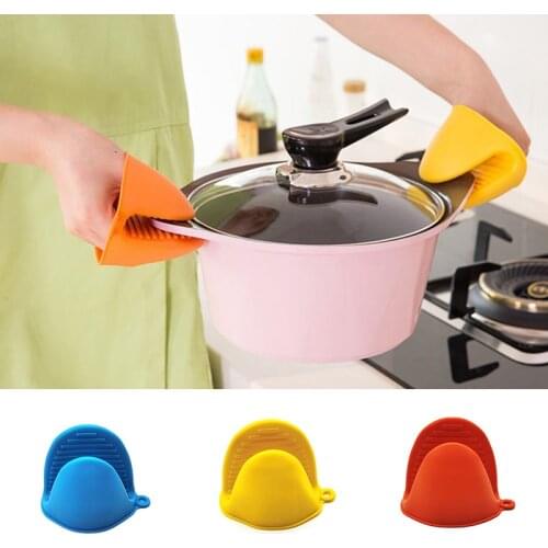 High Quality 1Pc Kitchen Baking Silica Gel Heat Insulation Clip Anti Scalding Non Slip Gloves Household Bowl Oven Microwave Oven