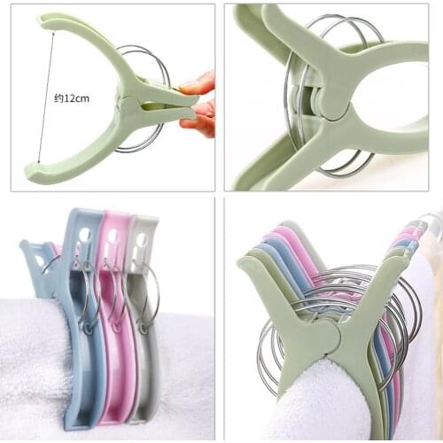 1PC Large Bright Colour Plastic Clothes Pegs Outdoor Household Bed Linen And Bath Towel Prevent Falling Clip Прищепки Для Белья