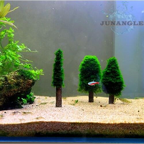 1pcs DIY Moss Tree Mini Fish Tank Decoration Accessories Aquarium Moss Plants Decoration Fish Bowl Ornaments