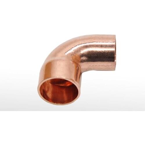 42mm ID x 42mm OD x 1.5mm Thickness Copper 90 Elbow Short Radius Scoket Weld End Feed Coupler Plumbing Fitting Water Gas Oil