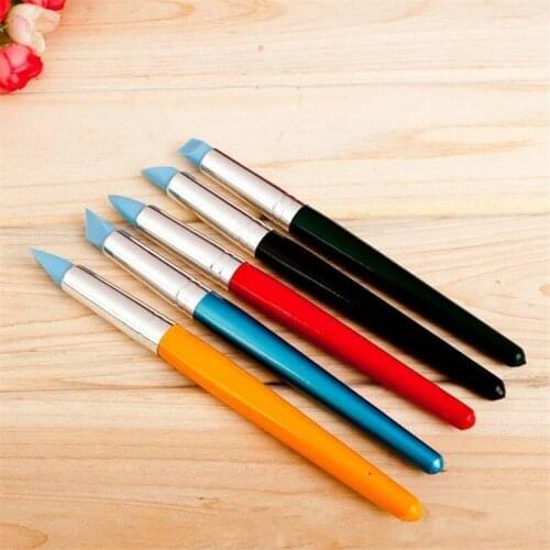 Clay Tools Pottery Sculpting Tools Poterie Carving sculpture Tool Sculp Nail Art Craft Cake Oils Engraving Rubber Pens 5 colors