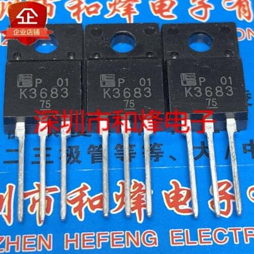 6pcs/lot K3683 2SK3683 TO-220F 500V 19A In Stock