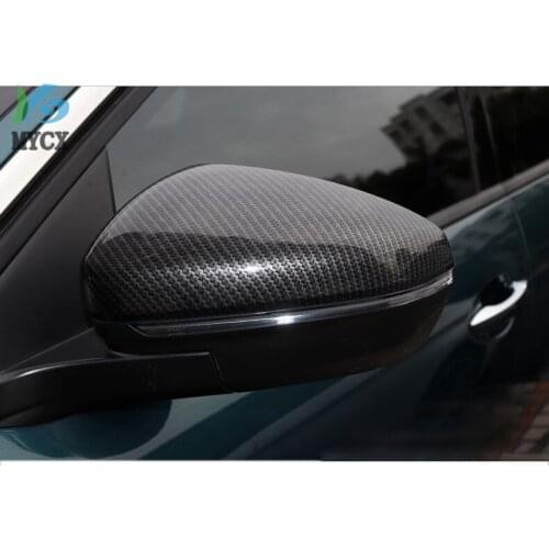 ABS Chromed Left/Right Car Rearview Mirror Cover Side Wing Cap Shell Case Trims For Peugeot 3008 GT 3008GT 2017 2018 Accessories
