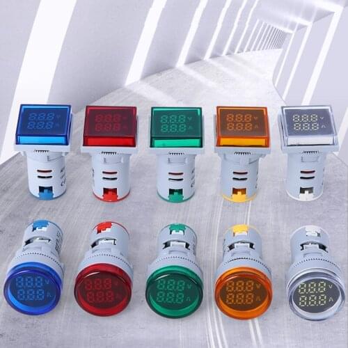 AC60-380V 0-100A A V indicator ampere and voltage meter with current transformer multifunction digital panel meter