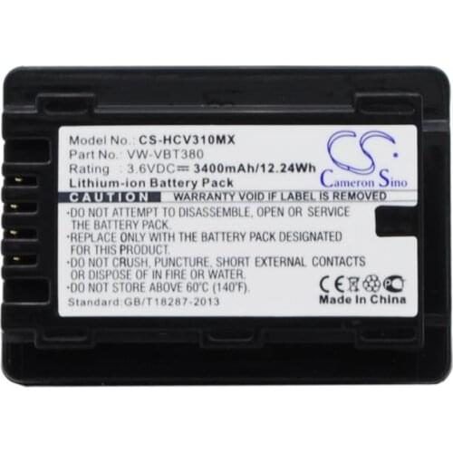 Cameron Sino 3400mAh battery for PANASONIC HC-250EB HC-550EB HC-727EB HC-750EB HC-770EB HC-989 HC-V110 HC-V110GK