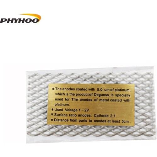 Free Shipping Electroplating Machine Accessory, Gold Plated Titanium Mesh For Rectifier Machine