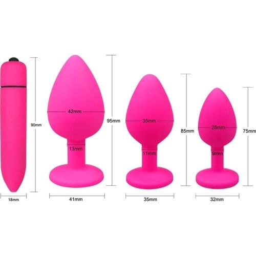 Anal Plug Butt Sex Toys for Women Men Soft Silicone Prostate Massager Mini Erotic Bullet Vibrator Adult Gay Products