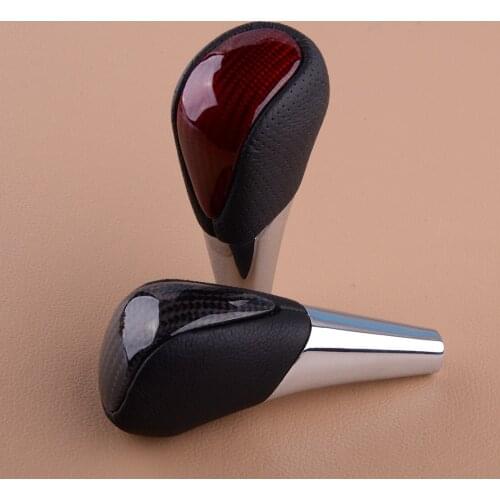 Car Black/Red Gear Stick Shift Knob Shifter Head Fit For Toyota Hiace RAV4 Highlander Venza Automatic Transmissions