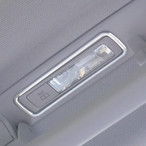 Car Styling Roof Reading Lamp Frame Decoration Cover For Mercedes Benz ML GL 2012-2015 Aluminum Alloy Dome Light Trim Decals