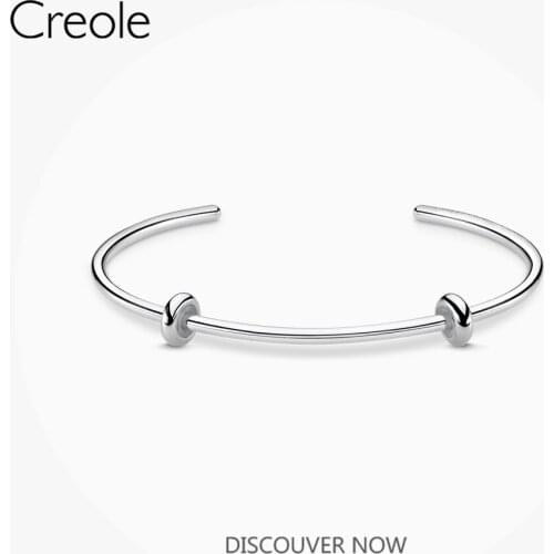 Bangle Bracelet Classic Beads Carrier,2019 Summer Brand New 925 Sterling Silver Dazzling Special Mechanism Gift For Women Men