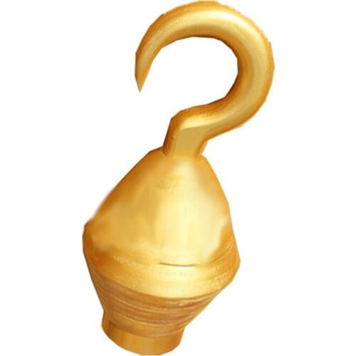 One Piece Sir Crocodile Cosplay Weapons Gold Hook for Halloween Christmas Party Masquerade Anime Shows Cosplay performance