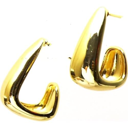 10 Pair Golden earrings Hook shape Stud earrings women jewelry Tiny Stud earrings Gift for women jewelry women jewelry51265