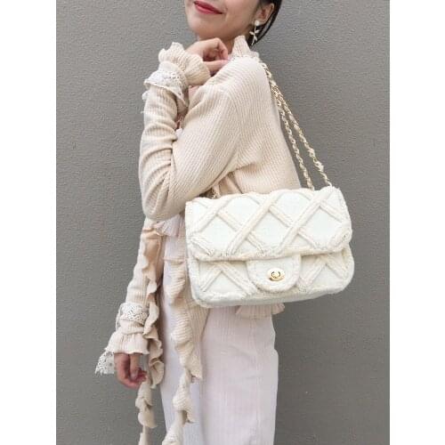 Women Canvas Shoulder Messenger Crossbody Bag Ladies Vintage Handbag Totes Female Cotton Wool Cloth Large Shopping Bags