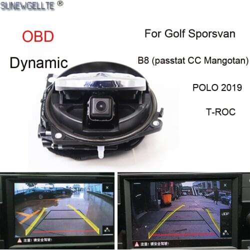 Flipping Logo Reversing Camera Emblem Vehicle Parking Car Rear View Camera For VW Golf 5 6 7 MK5 MK6 MK7 B5 B6 B7 B8 GTI