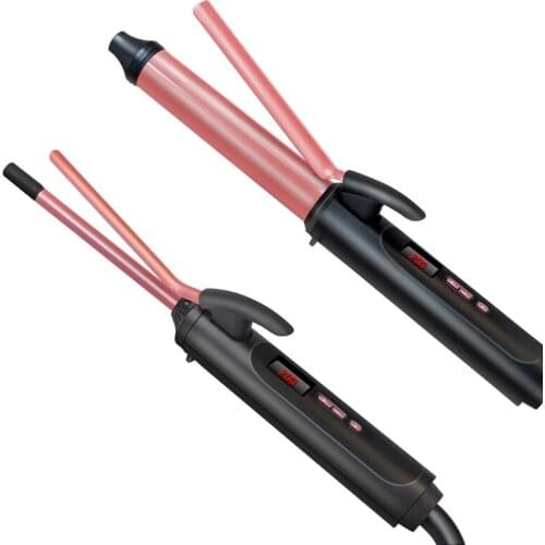 Ceramic Hair Curler 9mm/26mm Corrugated Curling Iron Hair Waver Curling Wand Professional Styling Tool 17 Temperature Control