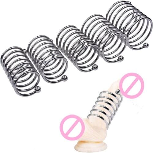 Mens Cockring Cock Sleeve Chastity Dick Penis Rings Stainless Steel Metal Sex Toys For Men Time Premature Delay Ejaculation