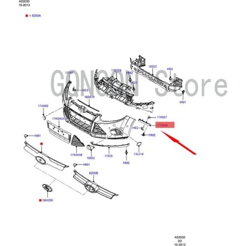 CAR front bumper bracket small left For dMo nd eoF oc us front bumper buckle front bumper inner bone gantry upper bracket