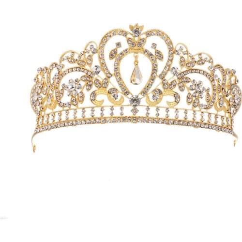 2018 Hot Sale Bridal Princess Women Rhinestone Hair Accessories Tiara Wedding Crown Headband For Bridesmaid Pparty