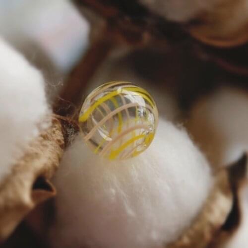 Small mango glass bubble beads ins retro earrings jewelry material diy hand-made material night breeze