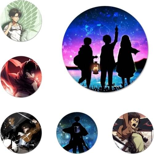 Attack On Titan Levi Icons Pins Badge Decoration Brooches Metal Badges For Clothes Backpack Decoration