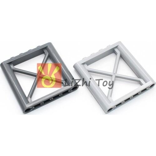 MOC Lattice Wall 1X6X5 DIY Enlighten Block Brick Part No.64448 Handrail Enclosure Compatible with All Brands Assembles Particles