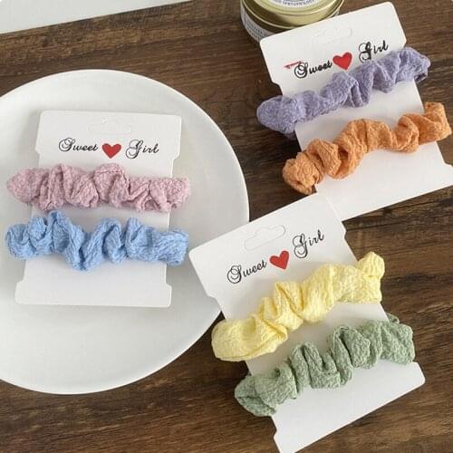 A Set Fabric Hair Rope Large Size Spring Color Bubble Ring Ponytail Rubber Women Girls Autumn Winter Best Match Hair Accessories